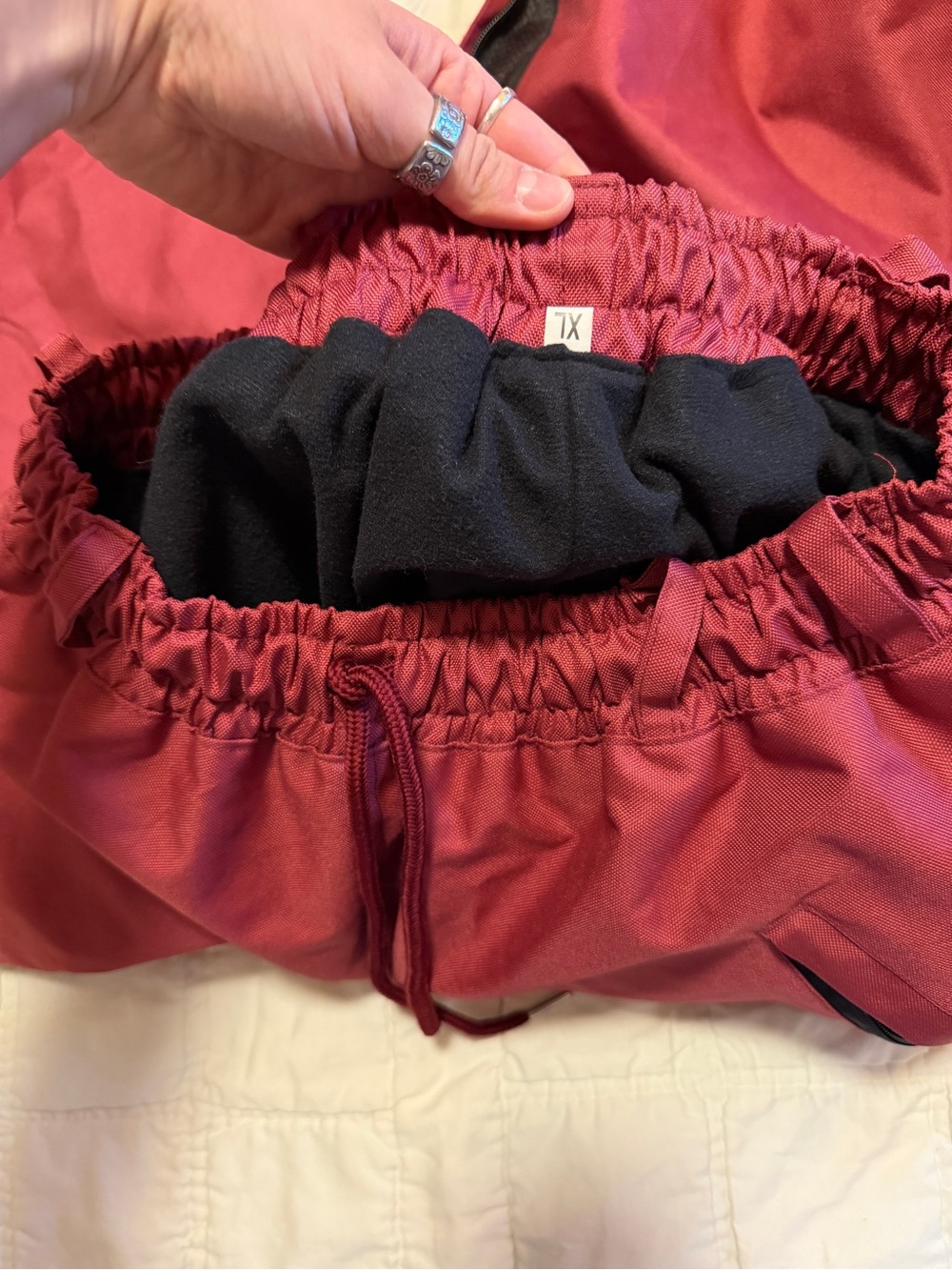 Maroon Baggy Snowpants - Picture 8 of 8